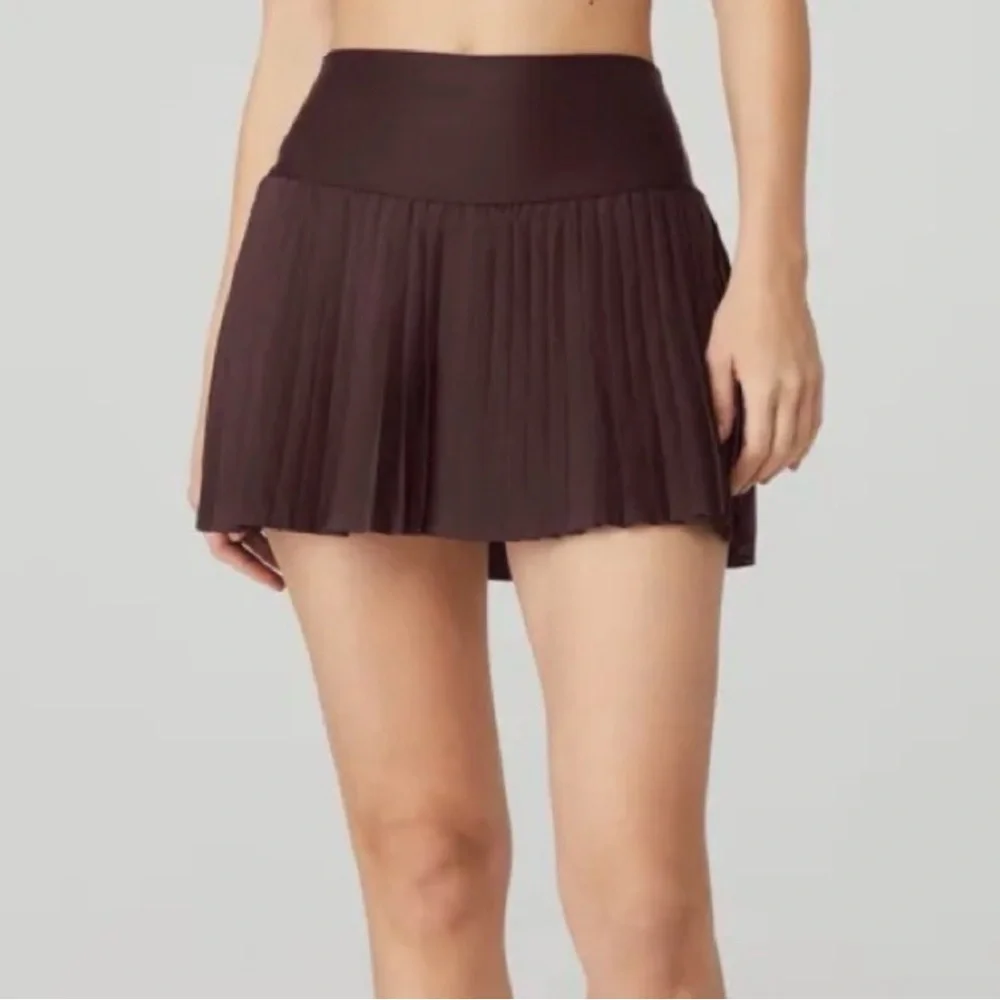 ALO Yoga Dark Brown Raisin Mini Skirt